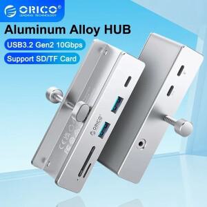 전원이 포함된 ORICO USB 허브 초고속 확장 3.2 10GBPS 전송 적합한 지원 PC 액세서리용 SD/TF 카드
