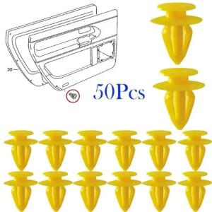 50X 범용 대시 문 패널  푸시 패스너 클립 아우디 호환 A3 A6 A8 R8 TT VW 폴로 T4 T5 갤럭시 호환 Sharan