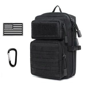 Tactical Molle 유틸리티 파우치, 컴팩트 EDC 공구 파우치 백 전술 휴대폰 용 IFAK 팩 미니 허리