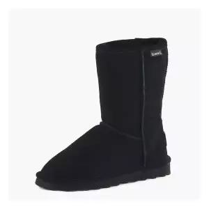슈즈ELLE SHORT 여성 천연 소가죽 방한 양털 어그 롱 부츠 2367001PDW 블랙
