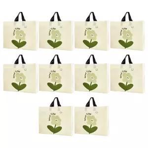 ABM굿타임 비닐쇼핑백 대 10개가방 포장세트 도시락 용기 사각 꽃백