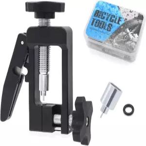 2 in 1 자전거 유압 브레이크 호스 절단기 및 라인 피팅 삽입 도구 오일 니들 드라이버 설치