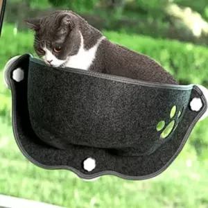 고양이 창문 해먹 유리창 반원형 발판 애완동물 창틀 침대 부직포 붙이는
