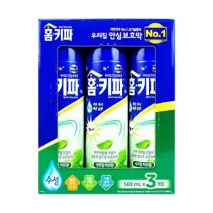 홈키파 엘비이 에어졸 500ml x 3개입 내추럴 허브향로 해충제거 스프레이모기약 스프레이 뿌리는벌레 가정