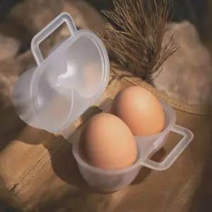 휴대용 계란 케이스 2구 보관함 부활절 도시락 계란케이스 계란보관함