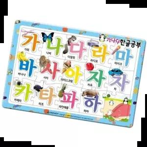 파츠 새샘 퍼즐 한글공부 가나다 8절 (1개)
