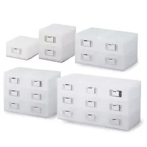 시스맥스-아이박스-미니 4단(서랍갯수) 292x187x164mm (1EA)플라스틱 수납 디자인납장 디자인장 정리장 납