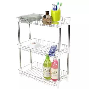 스텐와이어 샴푸린스 스탠드 욕실정리 수납선반 3단 화장실 소품 용선 선대