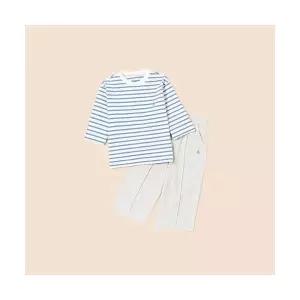 빈폴 키즈 7부 스트라이프 상하세트 스카이 블루 (BI5241U08Q) 307207