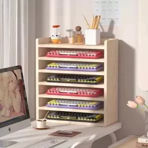 원목 키보드보관함 디스플레이 다용도 거치대 진열대