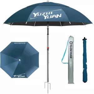 적인 블랙 코팅 야외 파티오 우산 6.5피트 /7.2피트 조절 가능한 틸트 선 쉐이드 비치 테이블 튼튼한