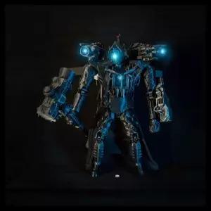 스키비디 토일렛 타이탄 카메라맨 스테츄 피규어 발광 관절가동 20cm