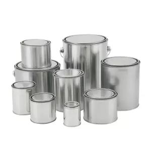 페인트 깡통 원형 철 공 신나 캔 4L 0개 다용도 빈 통