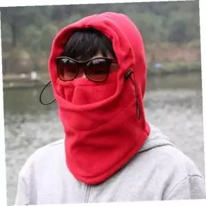 [골드스마일]안면마스크 방한마스크후드넥워머(레드)(남성용) 일체형목토시