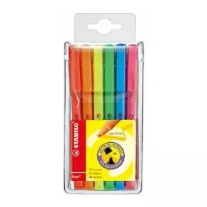 스타빌로 플래쉬 형광펜 6C 6색세트 갑(5개입) (WFKFP4D)