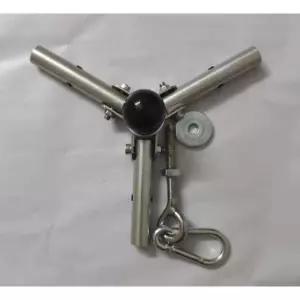 브라켓 텐트 A형 폴대지지대 타프 3발 알루미늄 천막 캠핑 형폴대