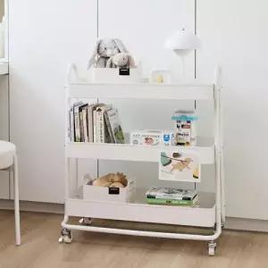 한샘 재크 와이드 트롤리 이동식 수납 웨건 바퀴 이동형 카트