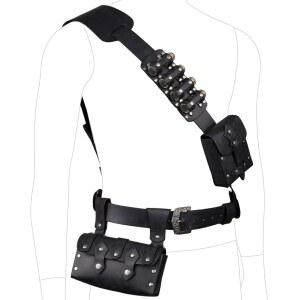 하이포이어 7 PC 중세 발드릭 벨트 액세서리 르네상스 인조 가죽 가방 연금술 병 홀더 코스프레용