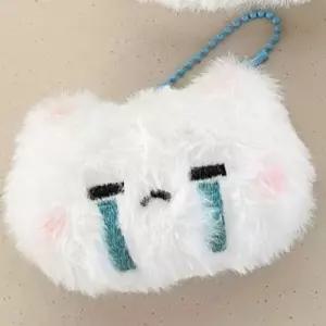 눈물나는 얼굴 고양이 인형 키홀더 열쇠고리 키링 WEDC563