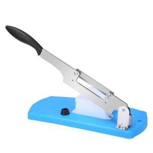 가래떡써는기계 슬라이스 작두 떡썰기 품목 140mm 핑크 절단 작두기 스테인레스 떡작두