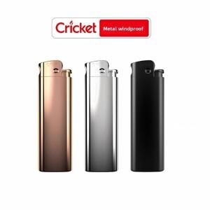 라온식 크리켓 라이터 신형 직선형 방풍 메탈 블루 플레임 그라인딩 휠 인플레이터블 남성용 소형 선물