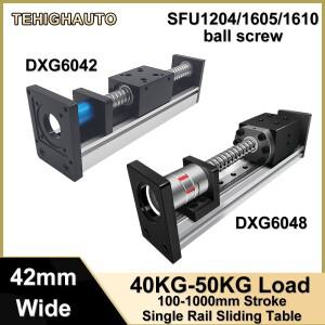 42mm 폭 CNC 슬라이딩 테이블 SFU1204/1605/1610 리니어 가이드 스테이지 단일 레일 모션 XYZ 축 3D 프린터