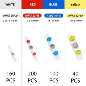 납땜 밀봉 와이어 커넥터 열수축형 방수 절연 해양 등급 부식 방지 및 자동차용