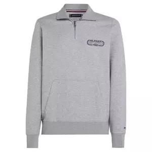 타미힐피거 엑티브 트랙 그래픽 하프 집업 MW0MW34382 GREY