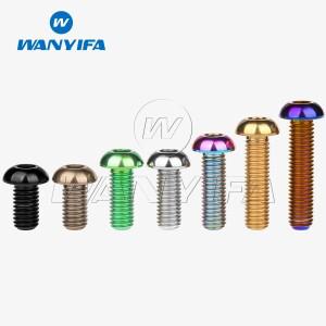 Wanyifa 티타늄 볼트 Ti M6/M8x12/15/16/20/25/30/35MM 자전거 바이크 오토바이 자동차 사이클링 수리 반원