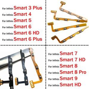 인피닉스 스마트 3 4 5 6 7 8 9 Pro HD Plus X612 X6511 X6516용 새 전원 켜기/끄기 및 볼륨 키 버튼 플렉