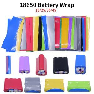 PVC 열 수축 튜브 18650 배터리 필름 테이프 프리컷 슬리브 랩 커버 1S 2S 3S 4S 보호용 25개 100개