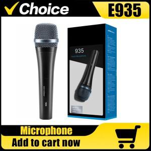 E935 e 전문 다이나믹 단일지향성 핸드헬드 보컬 마이크 (라이브 스트리밍, 노래방, 무대 공연 및 녹음용)