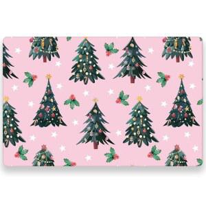 WRAPAHOLIC 50매 크리스마스 종이 플레이스 매트 - 11 x 17 인치 일회용 트리 장식용 테이블 저녁 식탁 세팅 홀리데이 파티 용품
