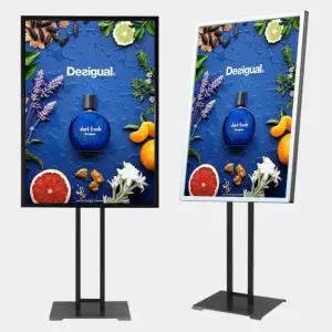 국산 개폐식 가로세로 A1 2기둥 철제 포스터스탠드 미용실 독서실 표지판 병원