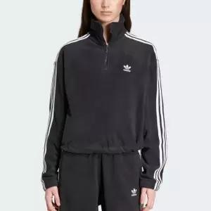 아디다스 W 폴라 플리스 하프집 아노락 숏 맨투맨 IY7266