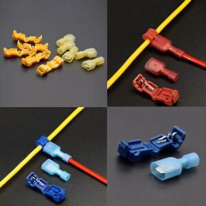 40피스/20피스 고속 스플 라이스 전기 자동차 오디오 22-10AWG 0.5mm-6mm 키트 도구 세트 와이어 케이블 커