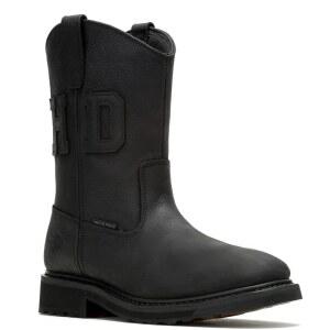 할리데이비슨 남성용 120번째 10인치 알트만 WP 블랙 모터사이클 부츠 D96300