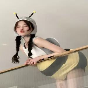 꿀벌 코스튬 여성용 의상 할로윈 재롱잔치 파티 유니크한