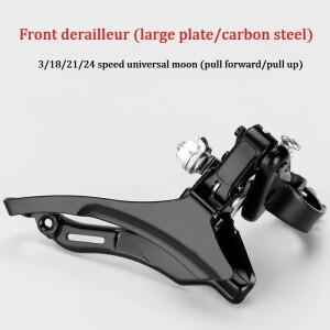 범용 자전거 3 속도 변경 전면 변속기 MTB 산악 엄지 기어 시프트 레버 세트 액세서리