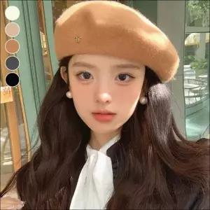 화가모자 니트 겨울모자 여자 베레모 빵모자 패션