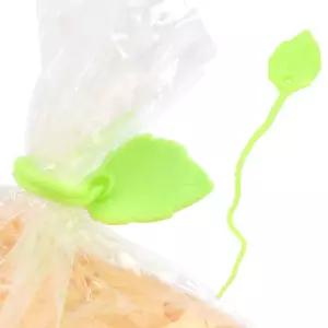 1P 나뭇잎 모양 봉지밴드 실리콘비닐봉지집게 밀봉집게 밀봉클립 밀봉기