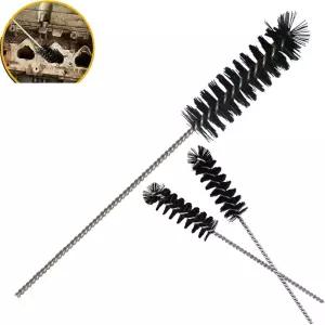 YehVeh 3팩 탄소 먼지 청소 브러시 카뷰레터 클리너 자동차 엔진 공기 흡입 도구 키트 자동 침착 연소실