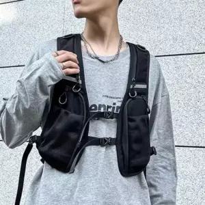 라이딩 체스트백 포켓 가슴 앞가방 힙색 등산 낚시 농사가방 오토바이 낚시 조끼 남성가방 체스트백 등산