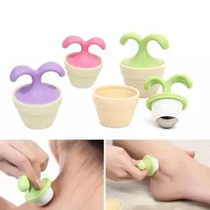 인테리어 미니 목 데스크 종아리 롤러마사지기 새싹화분