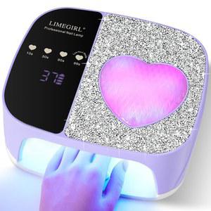 가정과 미용실에서 매니큐어 페디큐어를 위한 4가지 타이머 설정 무선 충전식 네일 아트 큐어 머신이 장착된 젤 폴리쉬 전문가용 UV LED 램프 키트