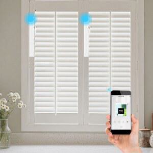 지그비 플랜테이션 셔터 모터, 모터식 및 자동 커튼 오프너, 투야 허브(16채널 리모컨 포함 모터) 필요