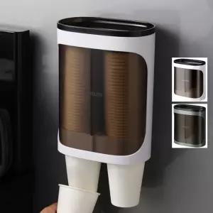 종이컵 디스펜서 수거함 보관함 식당 카페 사무실 2구 컵홀더 종이컵디스펜서 수거기