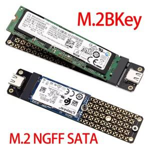 M.2 SSD SATA/NVMe to USB 3.1 어댑터 B+M 키/M 키 라이저 카드 보드 외장 하드 디스크 박스