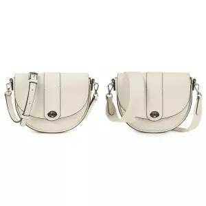 루나 레더 하프문 크로스백 3347 아이보리 (KREBCB33470)