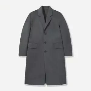 [본](신세계 사우스시티)블루그레이울캐시미어 3 버튼 롱코트